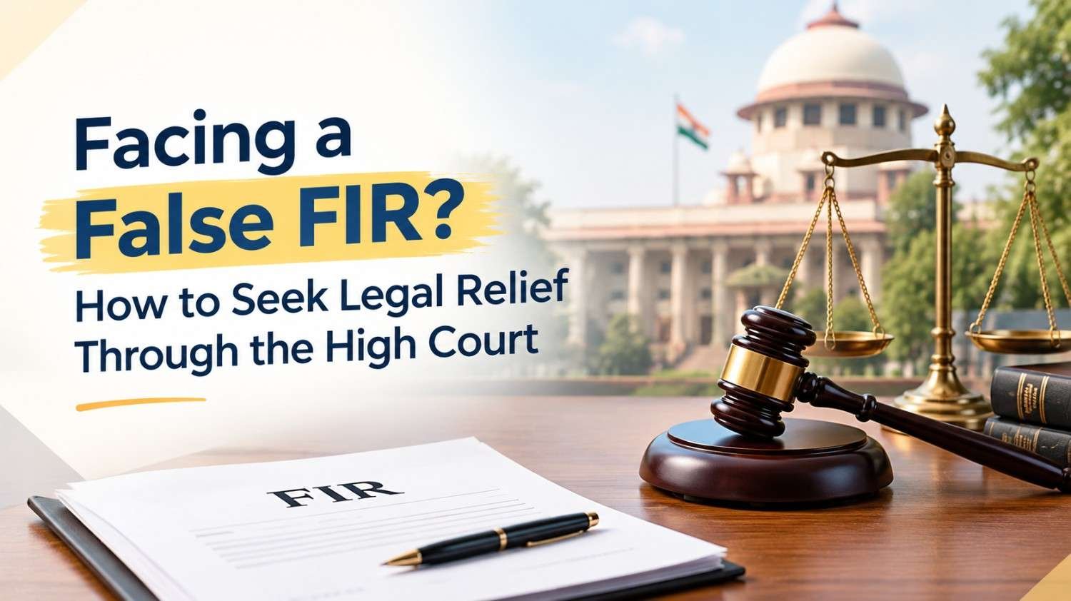 Facing a False FIR? How to Seek Legal Relief Through the High Court